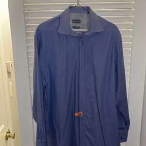 Michael Kors Classic Blue Button-Up Shirt